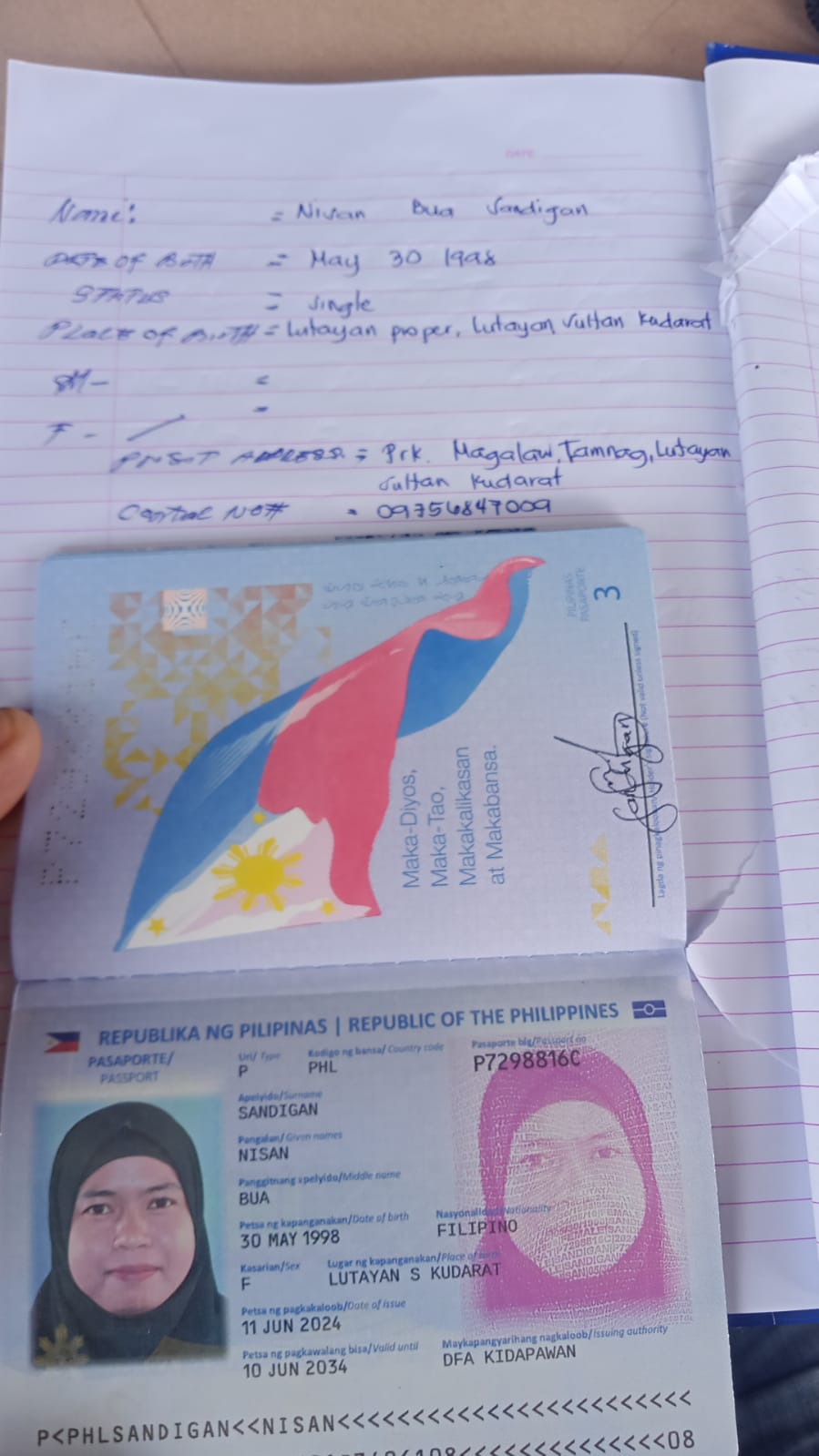 NISAN BUA SANDIGAN