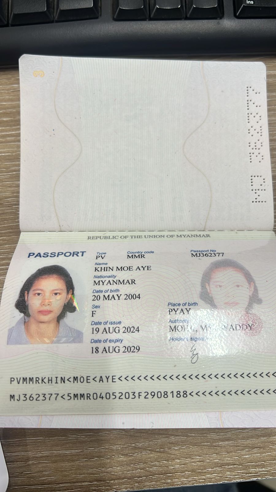 KHIN MOE AYE