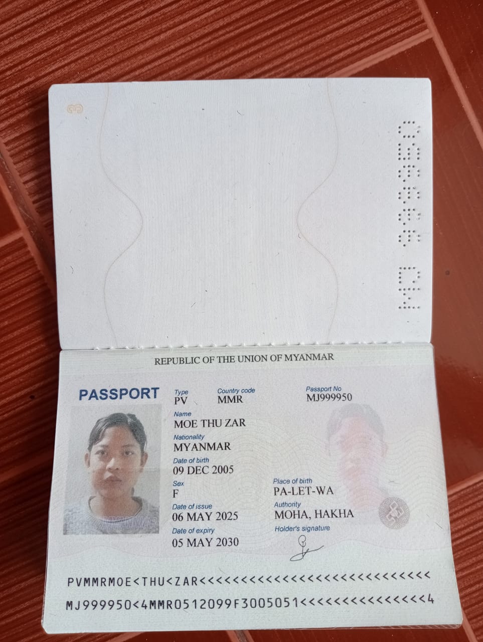 MOE THU ZAR